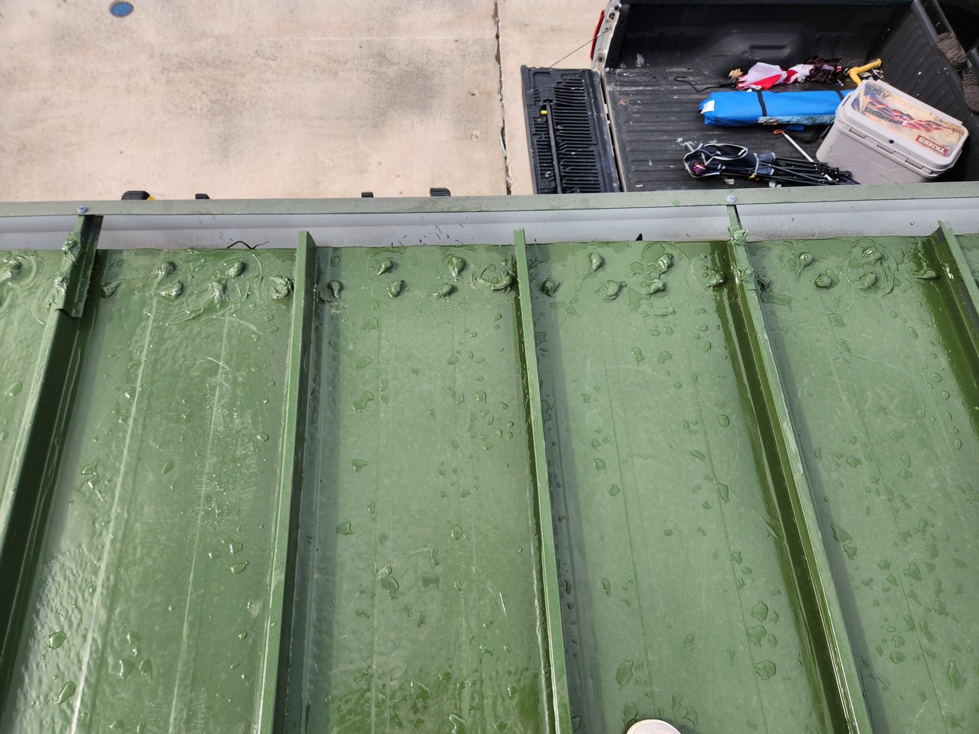 Gallery photos for 240-Square Metal Roof Restoration with Silicone Coating in Prosper: Image #4