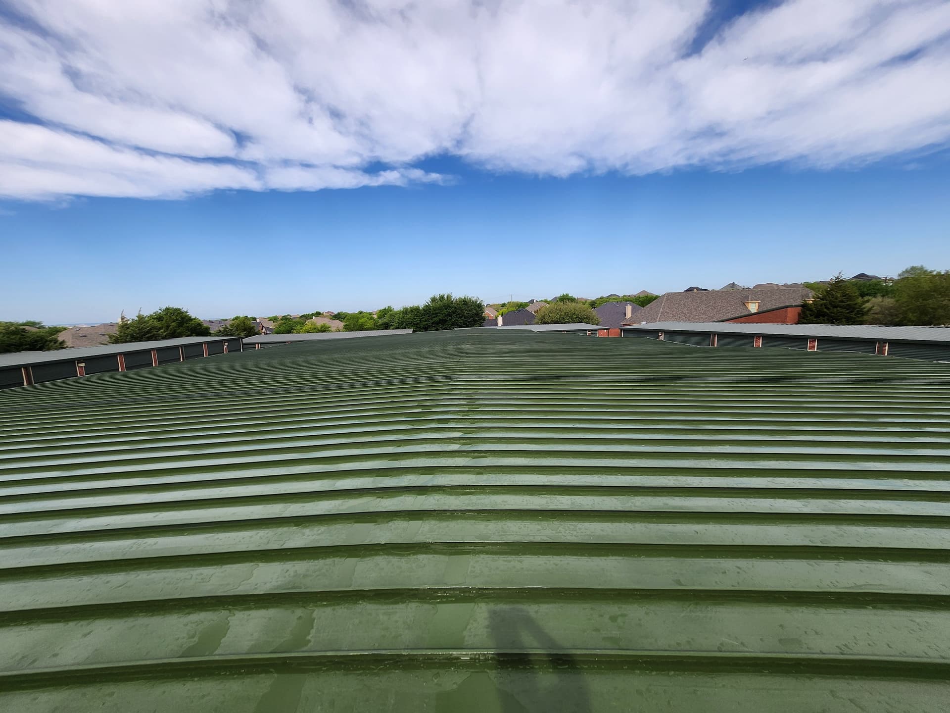 Gallery photos for 240-Square Metal Roof Restoration with Silicone Coating in Prosper: Image #2