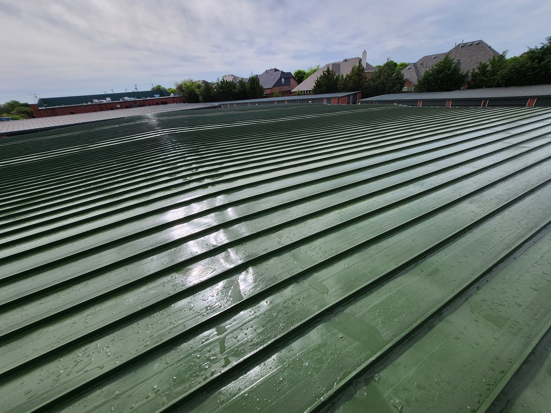 Gallery photos for 240-Square Metal Roof Restoration with Silicone Coating in Prosper: Image #1